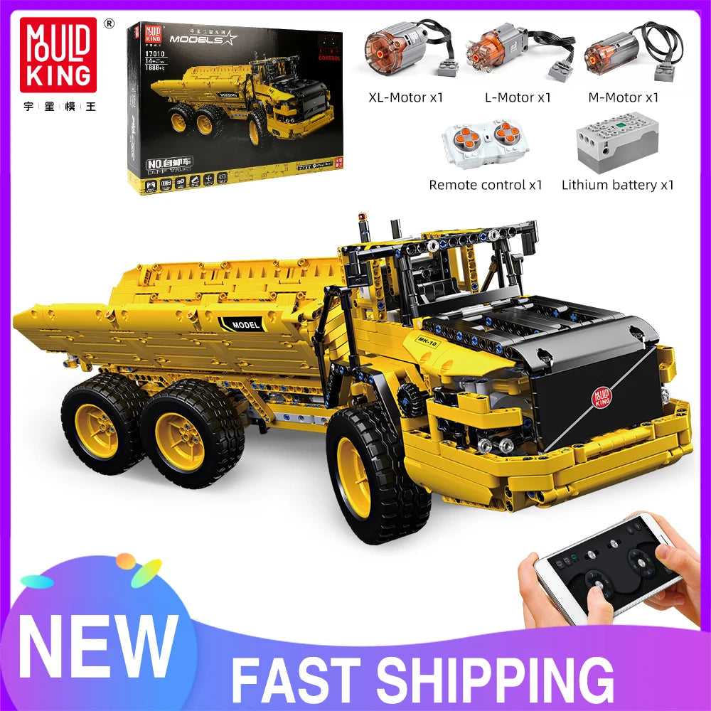 RC Dump Truck Model Building Blocks
