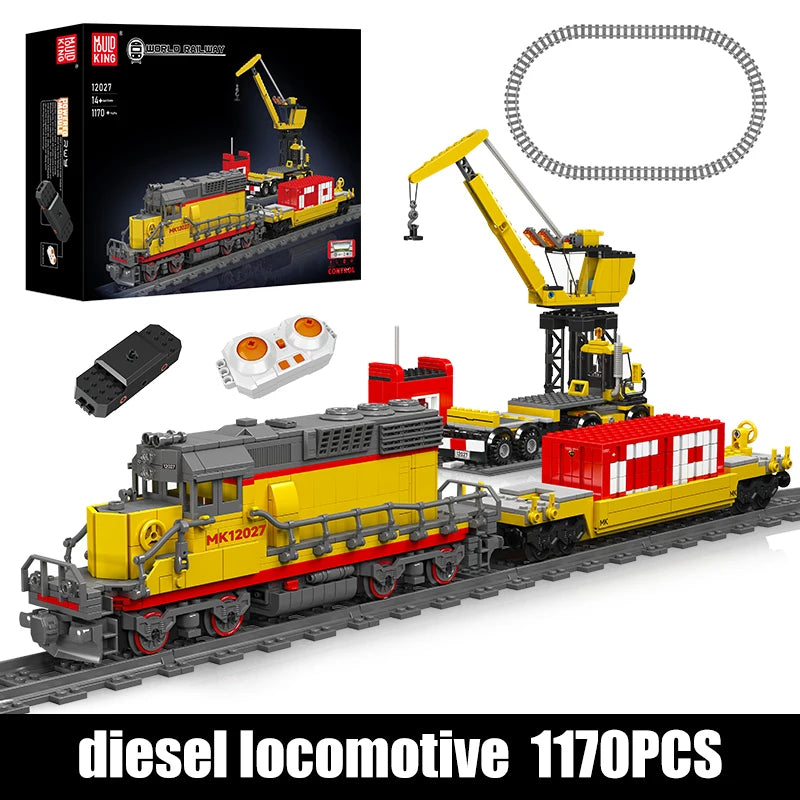 Diesel Locomotive Building Blocks RC Railway Train