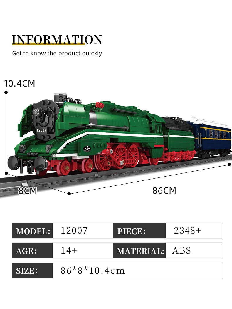 German Express Steam Locomotive Kit RC Electric Train