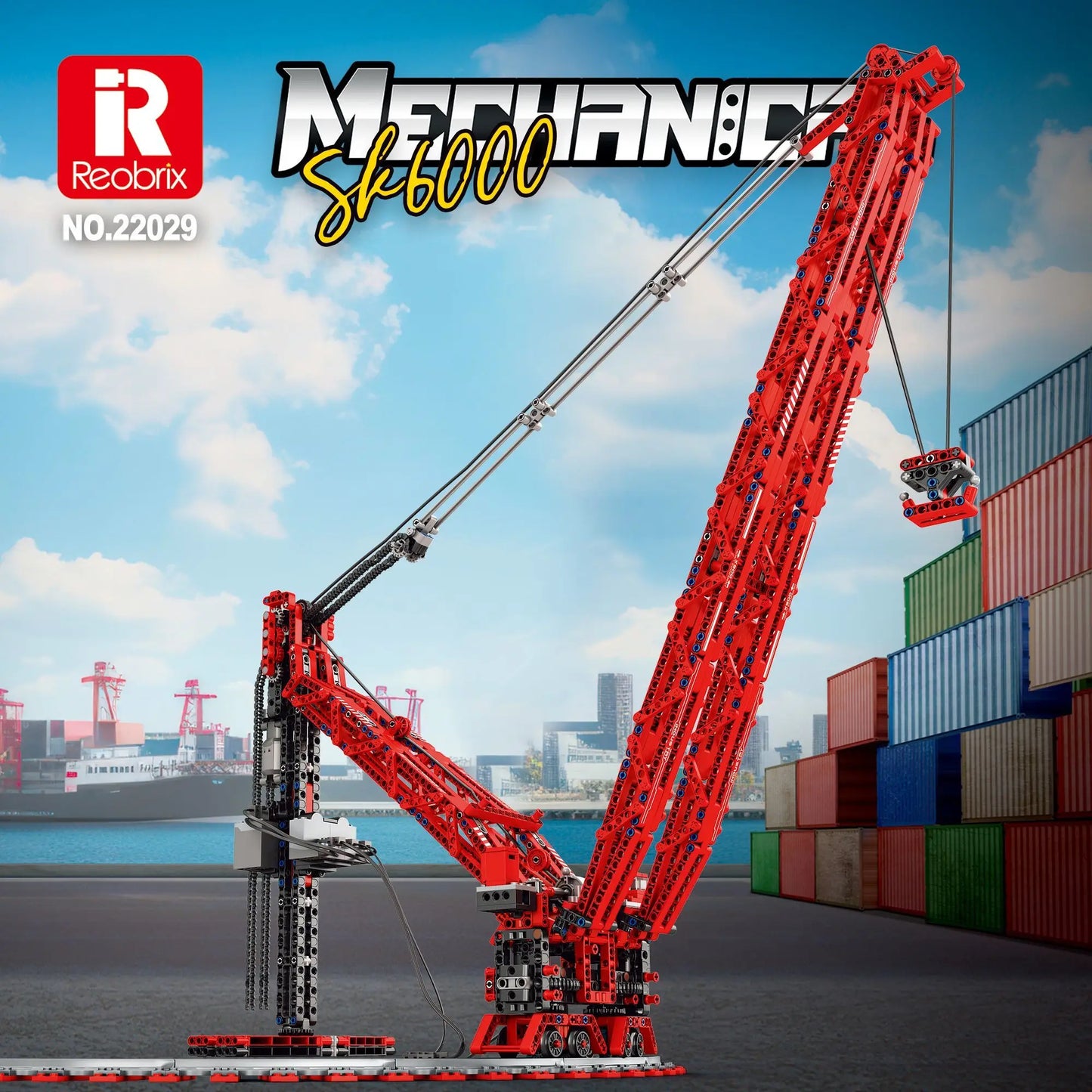 RC Crane Building Blocks Bricks Assembling Model
