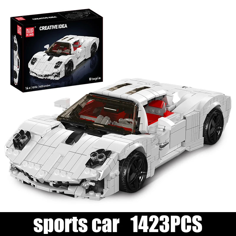 White Italian Racing Car Model