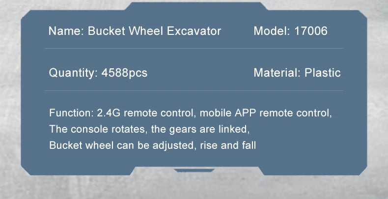 Bucket Wheel Excavator APP RC