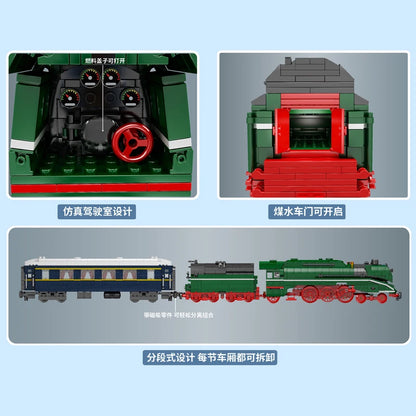 German Express Steam Locomotive Kit RC Electric Train