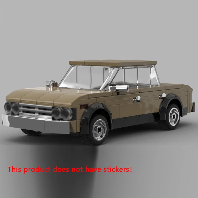 Speed Racing Car Model MOC Building Bricks 1600 / ВАЗ-2106 Classic Sedan Modular Technology Gifts Holiday Assemble Children Toys