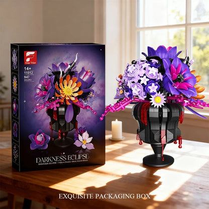 Romantic Flower Bouquet Building Blocks Preserved Flowers Vase Model