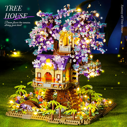 Mini Sakura Tree City Series Building Blocks Cherry Blossom