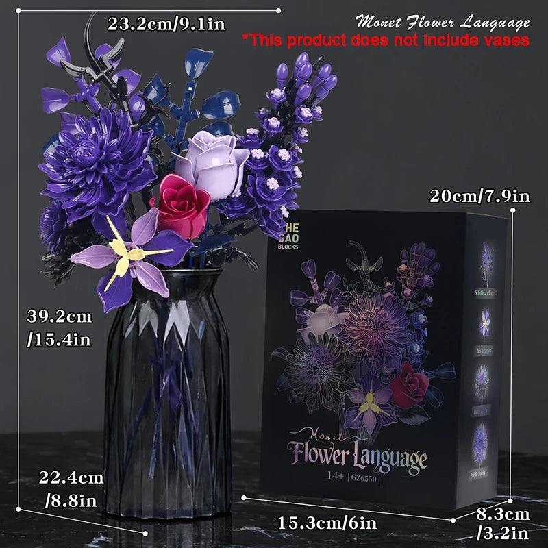 Creative Romantic Black Rose Flower Bouquet