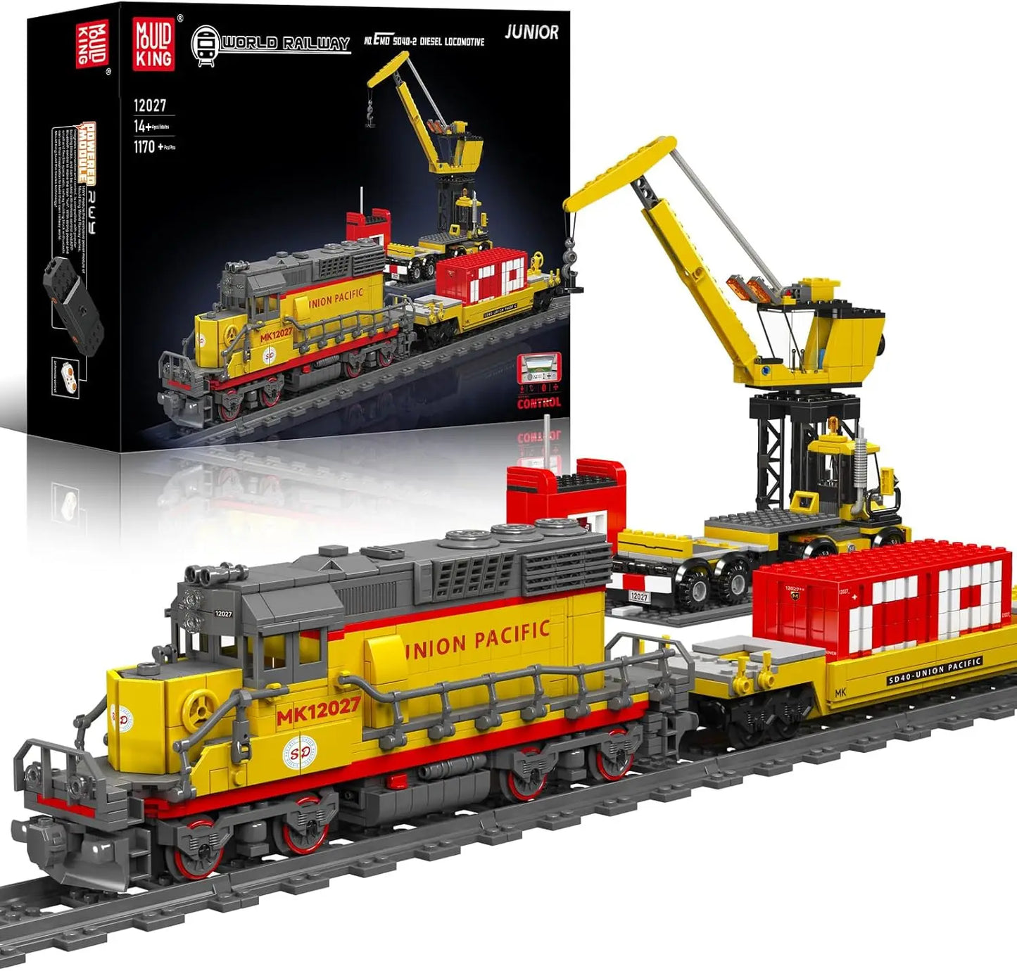Diesel Locomotive Building Blocks RC Railway Train