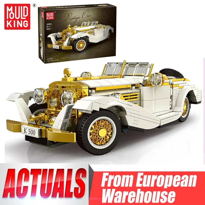 Vintage Car Model Assembly Creative Building Blocks