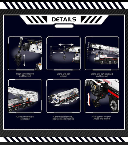Truck Building Blocks Tech APP RC Controlled Mobile Crane