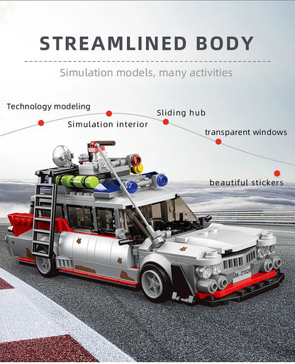 Car Set The Mini Ghost Bustered ECTO-1 Movie Car Model