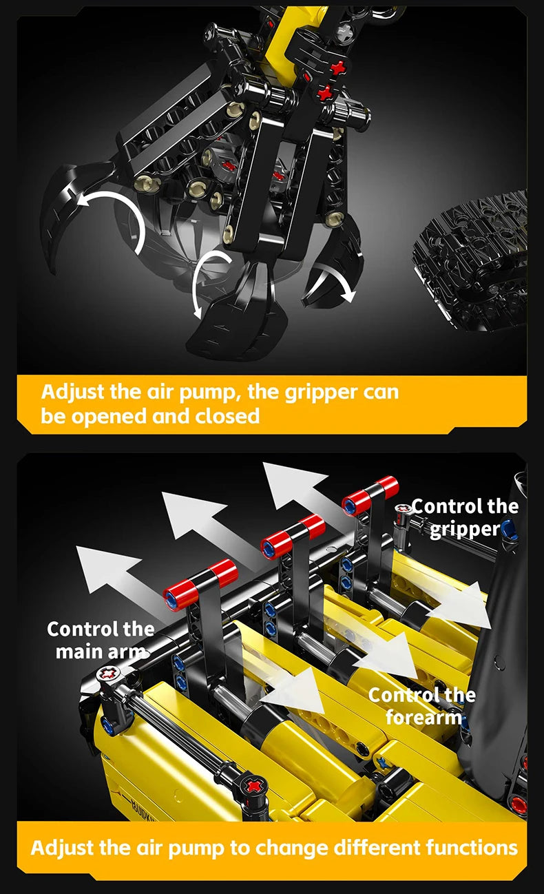 Hydraulic Log Grapple Building Blocks Technical Crawler Excavator