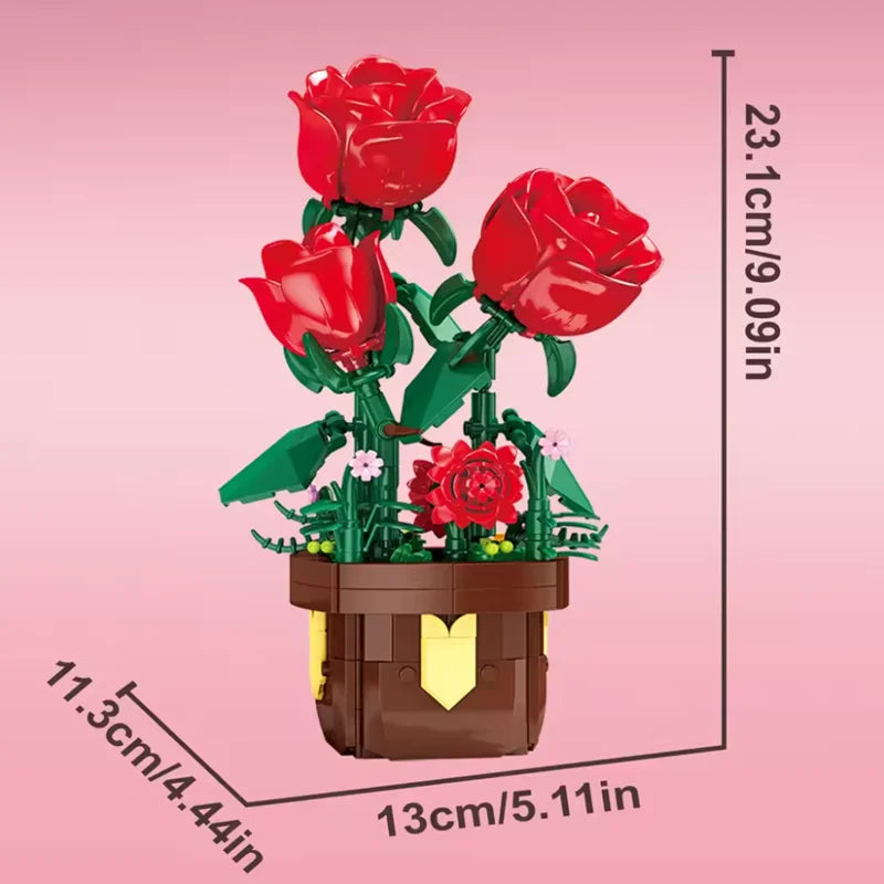 Flower Bouquet Rose Phalaenopsis Lily Sunflower Potted