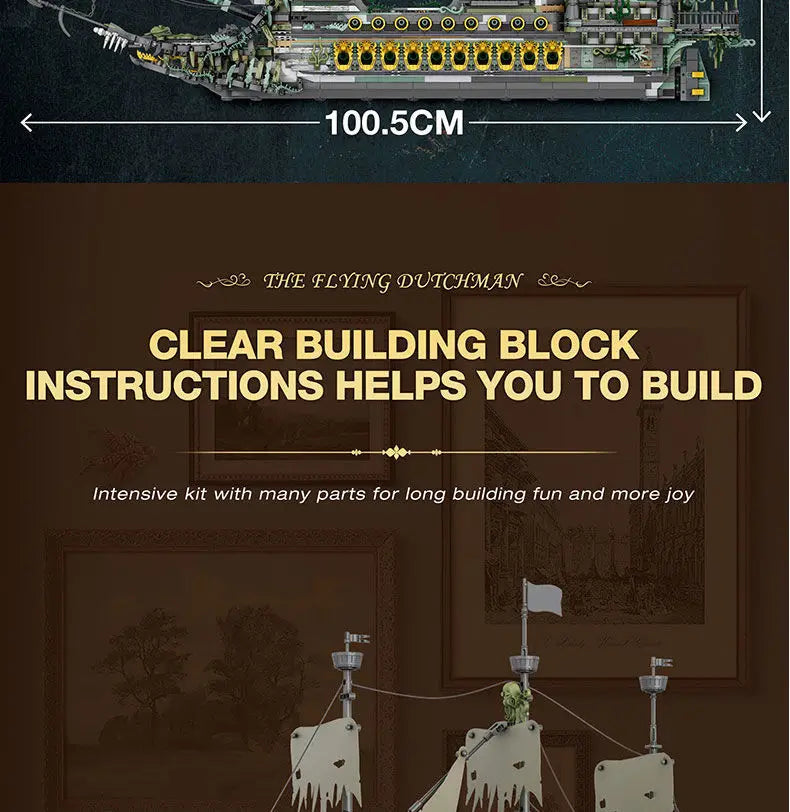 Dutchman Pirate Ship Assembly Model