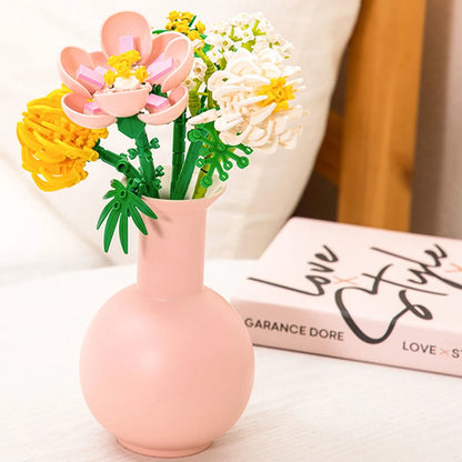 KNEW BUILT Flower Bouquet 3D Model Toy Mini Build Blocks