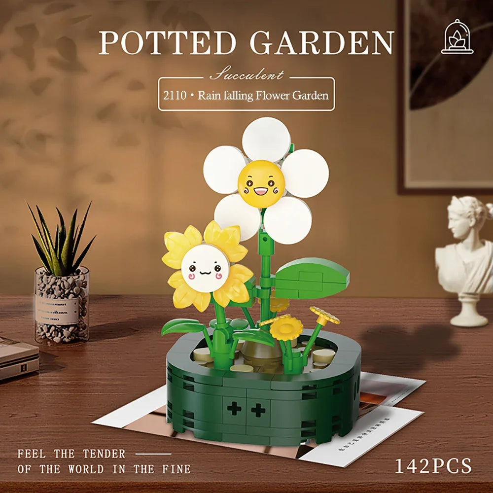 Flower Bouquet Building Block Succulents Plants