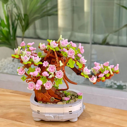 Bonsai Building Block Flower Creative Plant