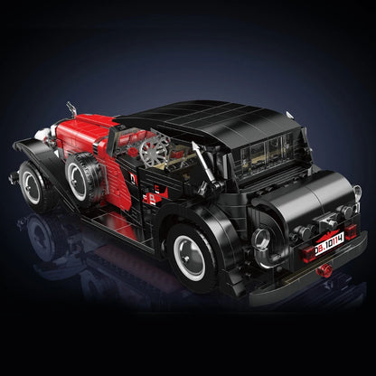 The Red Vintage Car Building Block