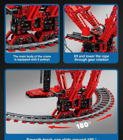 RC Crane Building Blocks Bricks Assembling Model