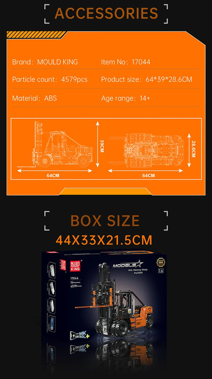 Heavy Duty Forklift Truck App-Controlled
