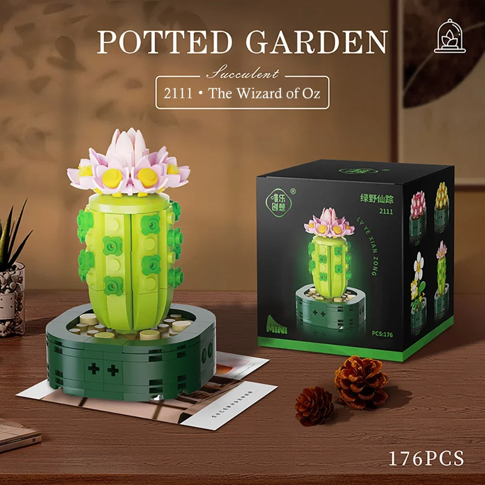 Flower Bouquet Building Block Succulents Plants