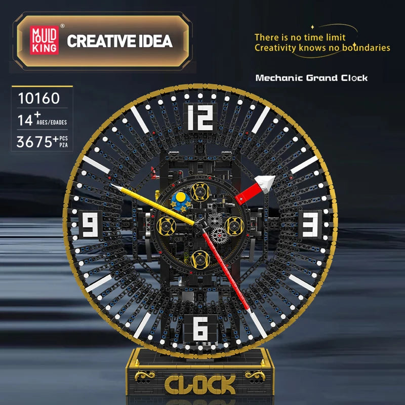 Motorized Mechanical Grand Clock Building Block