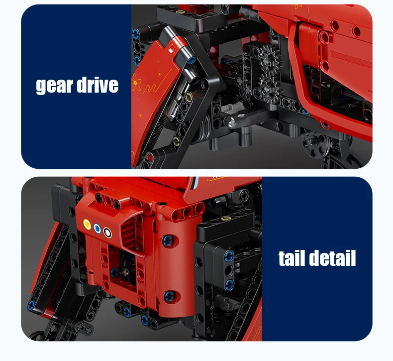 STEM Building Blocks APP RC Mechanical Robot Dog Assembly Bricks