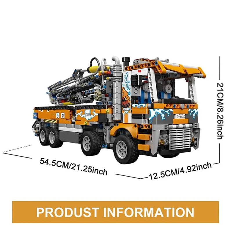 Concrete Pump Truck Building Blocks