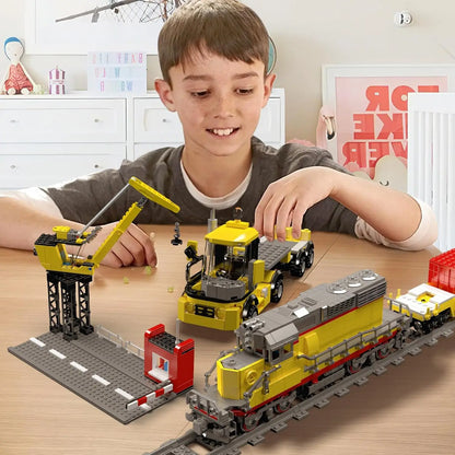 Diesel Locomotive Building Blocks RC Railway Train