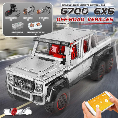 APP&RC Motorized G63 6X6 Off-Road SUV Car