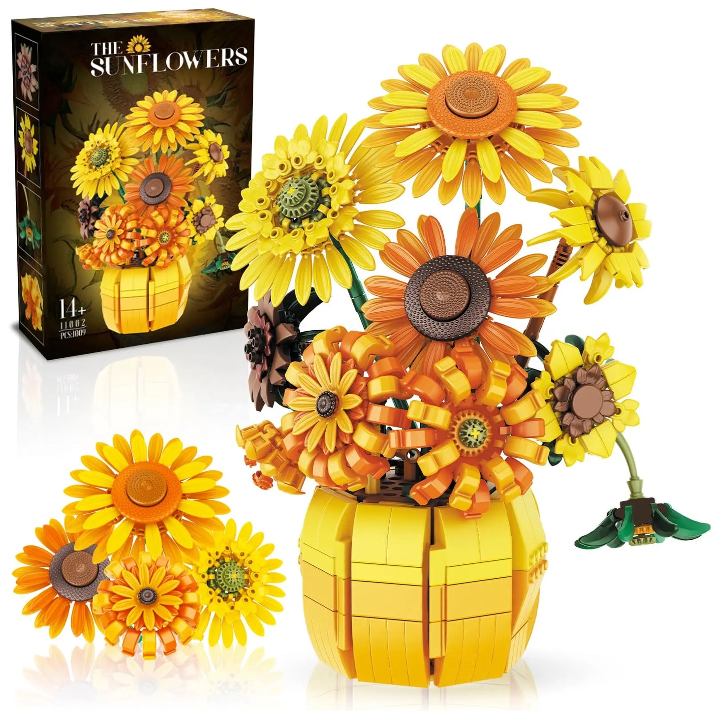 Sunflower Building Blocks Flower Bouquet Vase