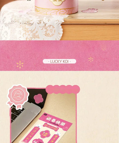 LOZ-1964 Spring Festival New Year rose building