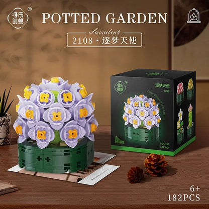 Flower Bouquet Building Block Succulents Plants