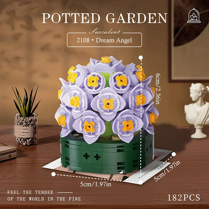 Flower Bouquet Building Block Succulents Plants