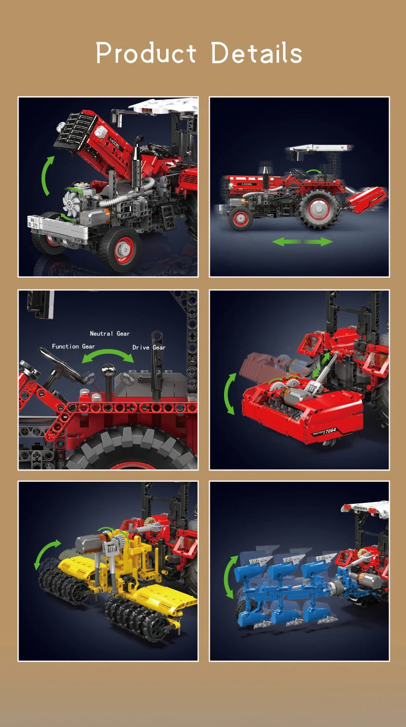Agricultural Tractor Truck Bricks