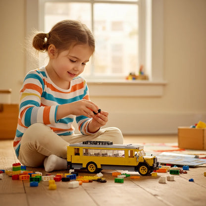 Old-Fashioned Passenger Bus Modular