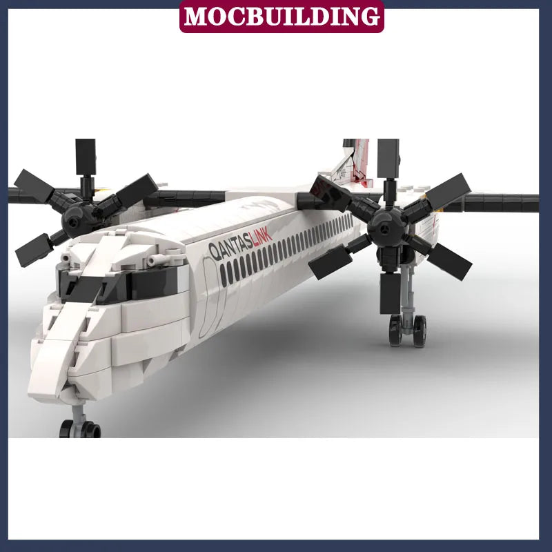 MOC City Transport Aircraft Model Assembly Building Block Children's Collection Series Toy Gifts