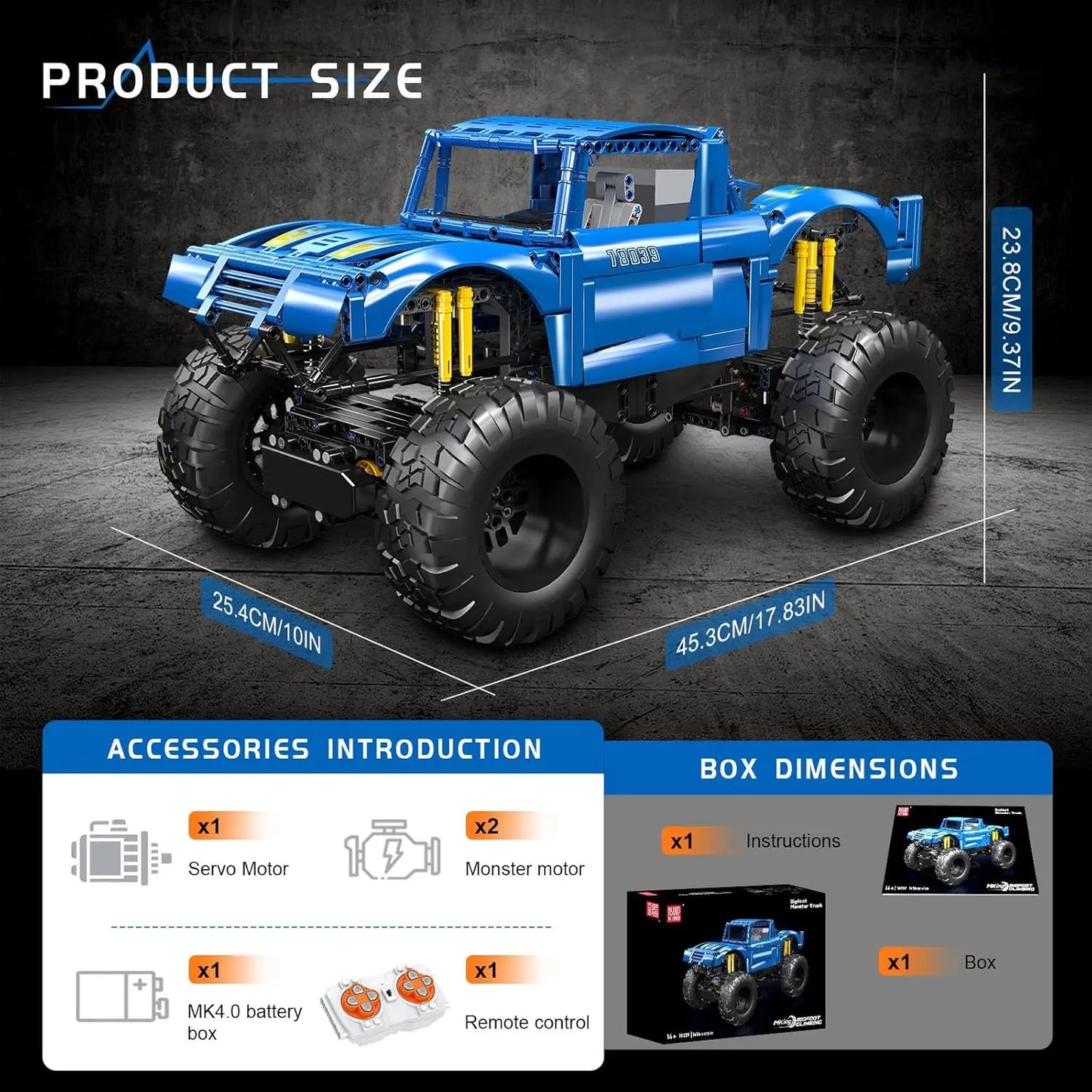 Off-Road Buggy Bigfoot Climbing Car Model