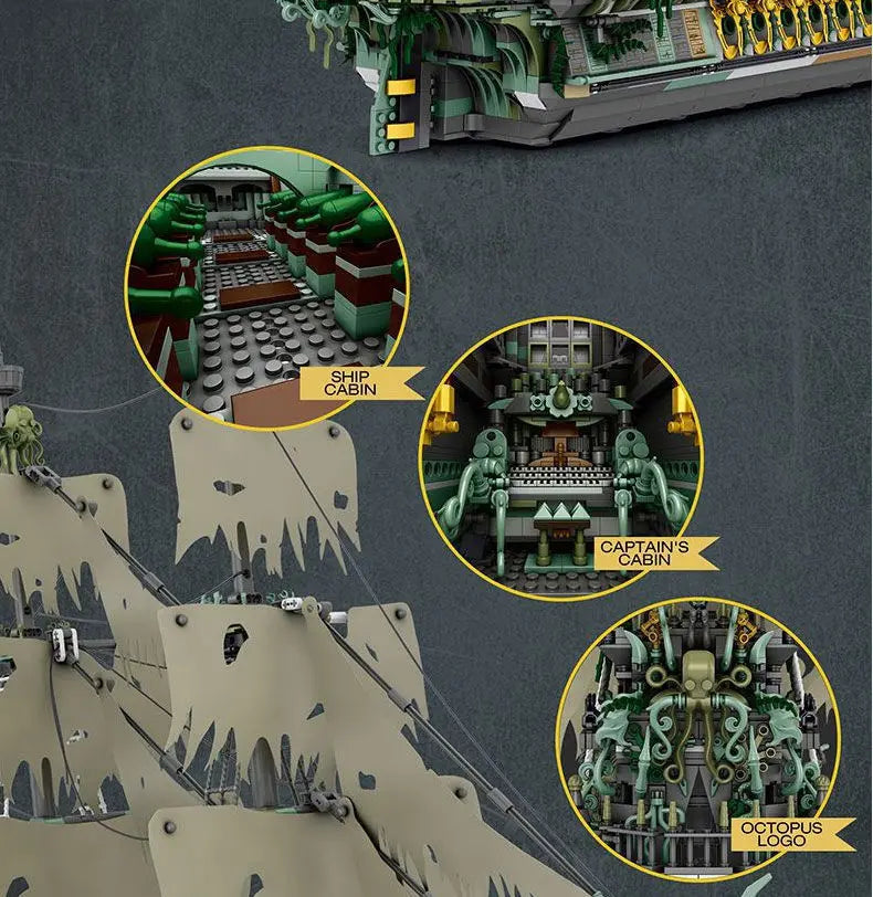 Dutchman Pirate Ship Assembly Model