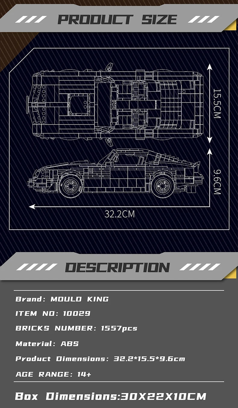 Firebird Building Block Assembly Vintage Car Model
