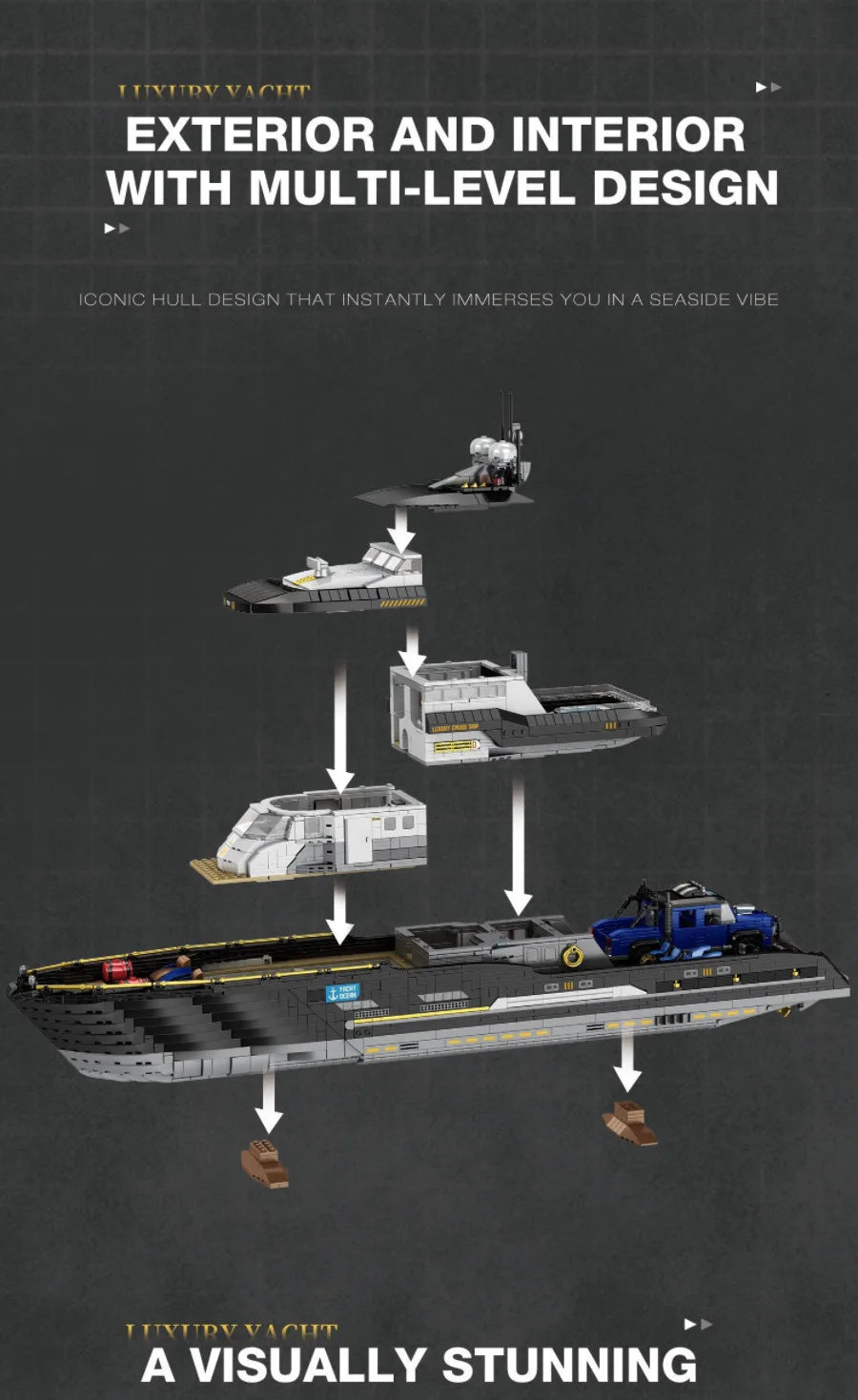 Luxury Yacht Ship High-Difficulty Blocks