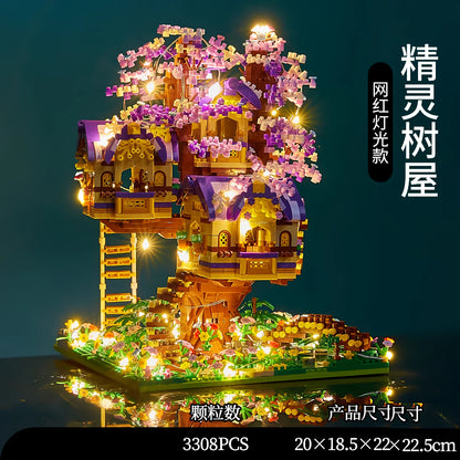 Mini Sakura Tree City Series Building Blocks Cherry Blossom