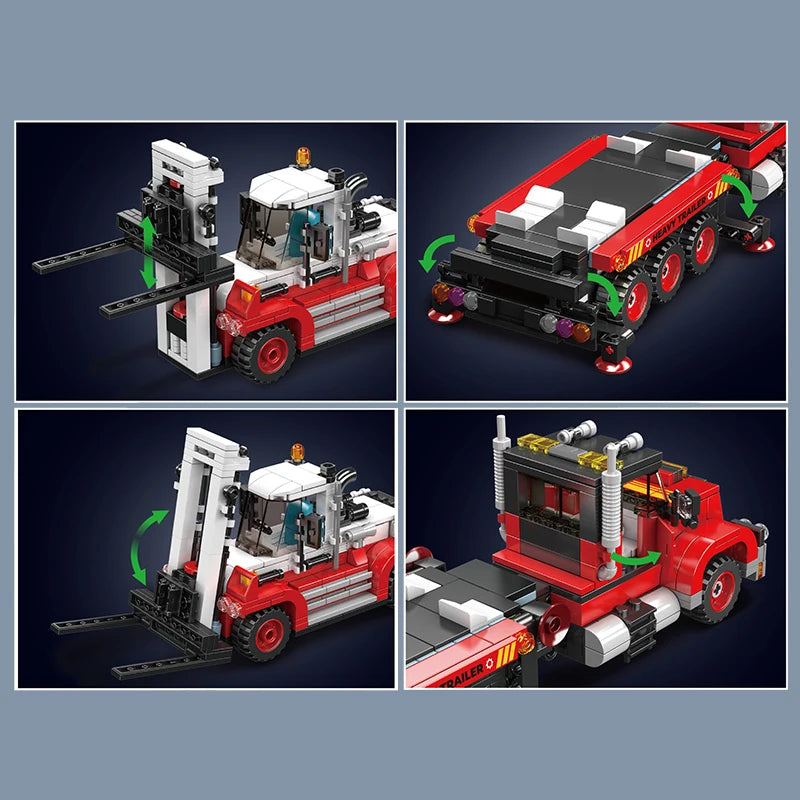 City Transporter and Forklift Truck Model