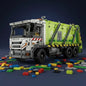 Compression Garbage Truck Electric RC Building Block Assembly Model