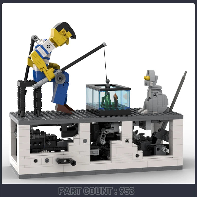Creative Fisherman Moc Building Blocks