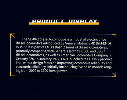 Diesel Locomotive Building Blocks RC Railway Train