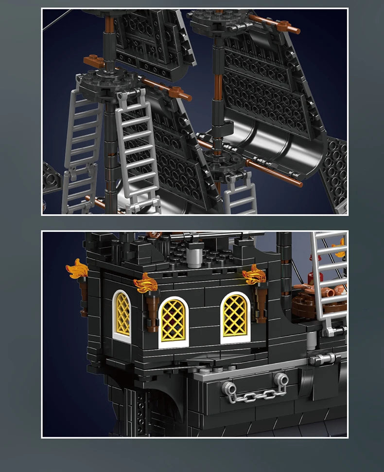 The Black Pearl Pirate Ship Building Block