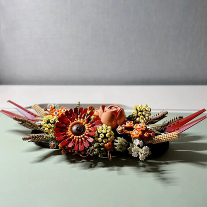 Flower Brick Blocks Dried Flowers Centrepiece Building Blocks