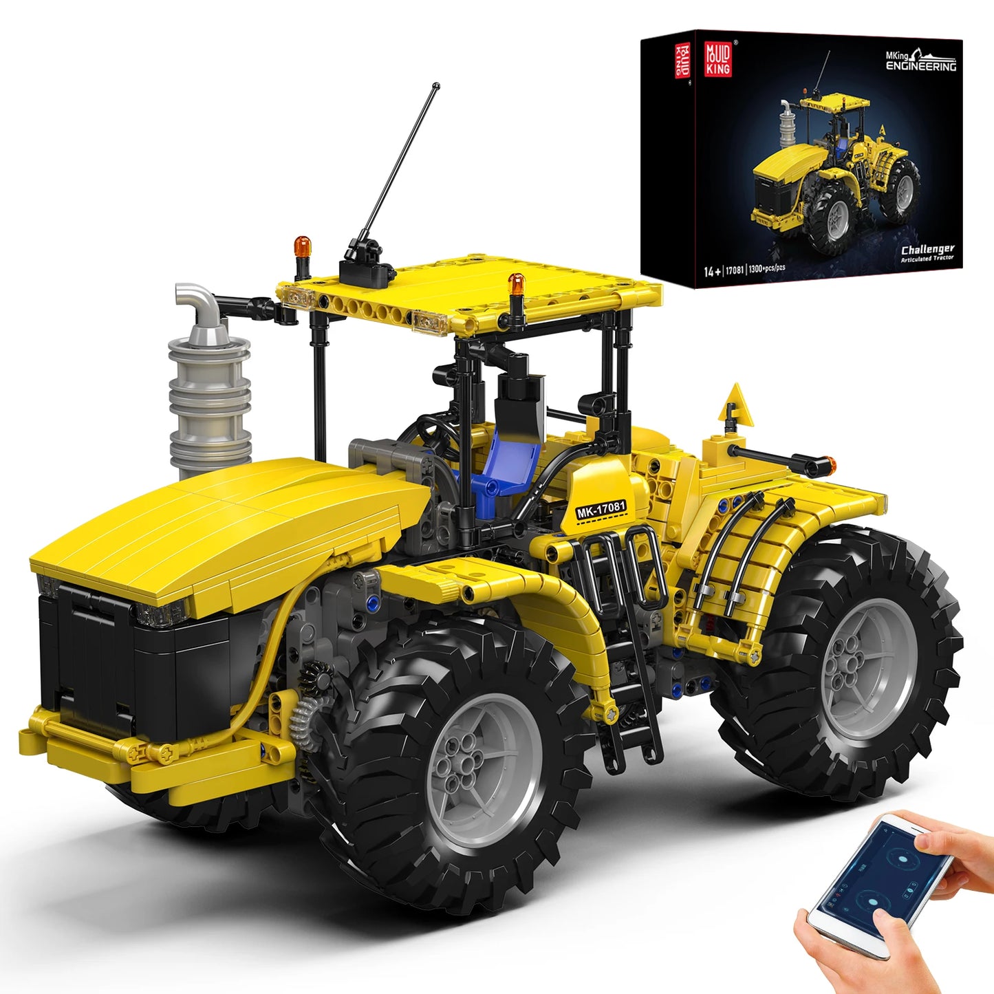 Articulated Tractor Building Block Remote Control Agricultural Tractor