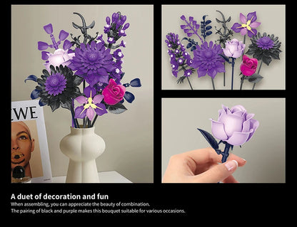 Creative Romantic Black Rose Flower Bouquet